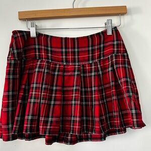 Royal Bones by Daaang school girl skirt $17 red plaid